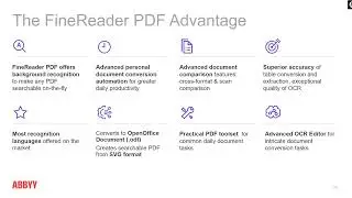 ABBYY Finereader - A smarter PDF solution - Convert, edit, share, and collaborate on your PDFs