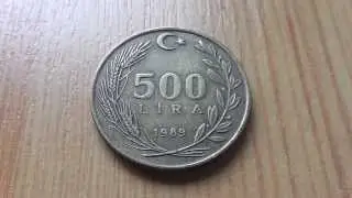 500 Lira Turkey coin - Türkiye Cumhuriyeti