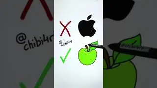 How to draw apple ✍🍏 