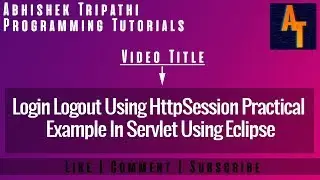 Login LogOut  using Httpsession