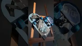Сломанная доска — не драма, а повод для творчества (и покупки новой). #art #skateboard