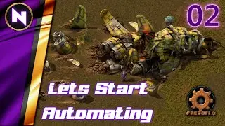 Factorio 1.0 #2 AUTOMATING THE FIRST SMELTING | New Player Experience