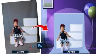 How to Edit Baby Studio Photos & Manipulate Backgrounds in Photoshop!