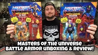 Masters Of The Universe Battle Armor Skeletor & He-Man Unboxing & Review!