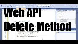 Web API 12; Implement DELETE method in Web API project