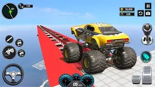 Ramp car racing 3D - Monster truck stunts racing - Android gameplay