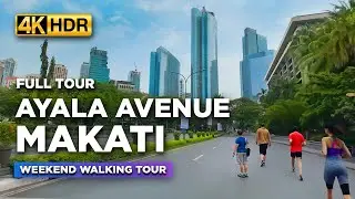 Full Tour of AYALA AVENUE MAKATI City | What TO SEE at Philippines' Top Business District?【4K HDR】