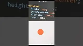 How to center a Div element using CSS #html #css #shorts