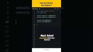 Most asked JavaScript Interview Question (1) #frontend #javascript #interview