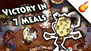 GORGE VICTORY IN 7 MEALS (Zero-Wait Staff Accomplishment)  - Don't Starve Together
