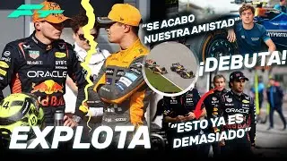 ¡¡SE ACABO!! NORRIS EXPLOTA con VERSTAPPEN, CHECO DICE BASTA, SURREALISTA ERROR MAX… ¡COLAPINTO F1!