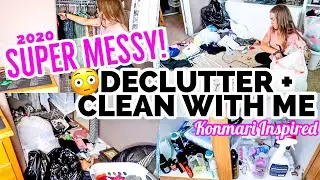 NEW! DECLUTTER + ORGANIZE + CLEAN WITH ME 2020 | EXTREME CLOSET DECLUTTER | CLEAN UP WITH ME