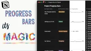 Insane BRAND NEW MAGIC for Notion Visual Progress Bars