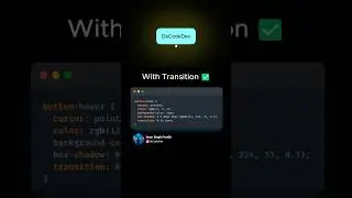 Hover Effect With vs Without Transition in CSS 