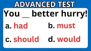 English Grammar Quiz Advanced Level | English MasterClass #learnenglish