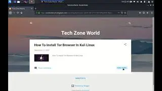 How to install TOR Browser on Kali Linux With Terminal full command line ! TechZoneWorld