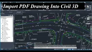 How to Import PDF Drawing Into Civil 3D