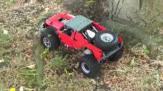 Lego Technic MOC RC Trophy truck first outdoor drive.