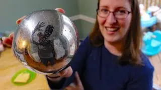 Mirror polishing aluminum foil ball (attempt #2)  - Japanese foil ball polishing challenge