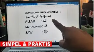 Cara Cepat Menulis Tulisan Arab yang biasanya diketik Hanya Beberapa Detik