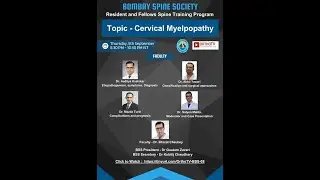 Bombay Spine Society – Resident and Fellows Spine Training Program – Cervical Myelopathy