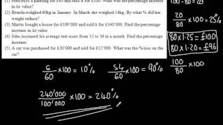 9-1 GCSE Maths - Percentage Change - New Spec Maths Course