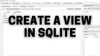 How to Create a View in a SQLite Database with a SQLite GUI Application