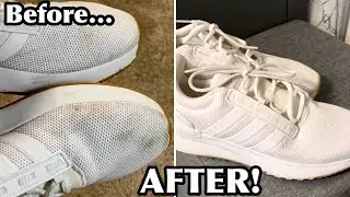 How To Clean White Gymshoes... EASY! Mesh Shoes Adidas, Nike and MORE!