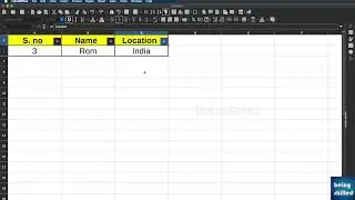 How to create a table in LibreOffice Calc? Calc doesn't have the same MS Excel Table feature