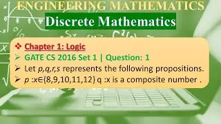 GATE CS 2016 Set 1 | Q1:Let p,q,r,s represents the following propositions.p :x∈{8,9,10,11,12}q :x is