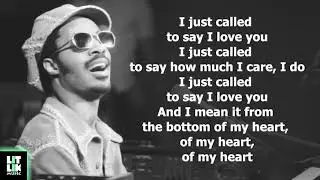 Stevie Wonder - I Just Called To Say I Love You (Lyrics)