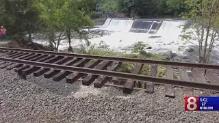 Leaders assess damage to Waterbury Metro-North line