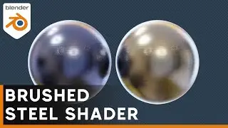 EASY Brushed Steel Shader In Blender [Noise Texture: The King Of Textures Part 2]