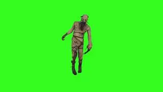 Zombie Monster Green Screen