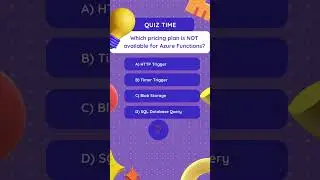 Quiz - Which of the following is NOT a binding type for Azure Functions? #quiz #azure