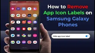 How to Hide App Icon Names/Labels on Any Samsung Phones