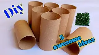 5 great ideas! see what I did with beads and toilet paper rolls