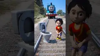 GTA V SHIVA BROTHER SAVING LITTLE SHIVA FROM THOMAS THE TRAIN 