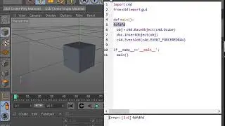 Scintilla Script Editor in C4D for editing Python