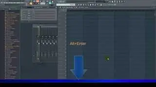 FL studio 12 realy full screen