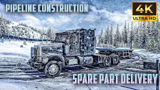 Spare Parts Delivery SnowRunner | Pipeline Construction | EazyBit Games