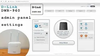 D-Link DWR-960 4G Router Wi-Fi • Admin panel login and settings overview