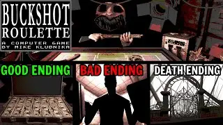 FANCY RUSSIAN ROULETTE █ Horror Game "Buckshot Roulette" – full walkthrough // All endings █