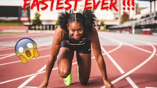 Fastest Ever !! Shawnti Jackson destroys Everyone at the Track Carnival