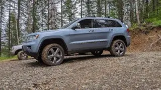 Off Roading with my Jeep Grand Cherokee following a Toyota FJ and Ford F150 | Archers Firebreak