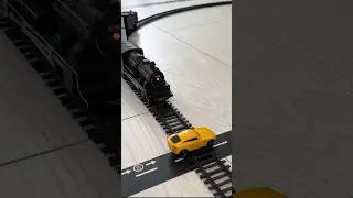 @Mark_Production watches the yellow car get hit by a train