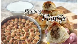 Manti Recipe (Making Mantije with Meat)