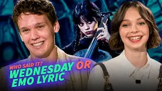 WEDNESDAY Cast Plays Who Said It: Wednesday Addams or Emo Band?