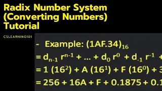 Radix Number System (Converting Numbers) Tutorial