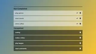 Awesome To-do list Using HTML CSS & JQuery